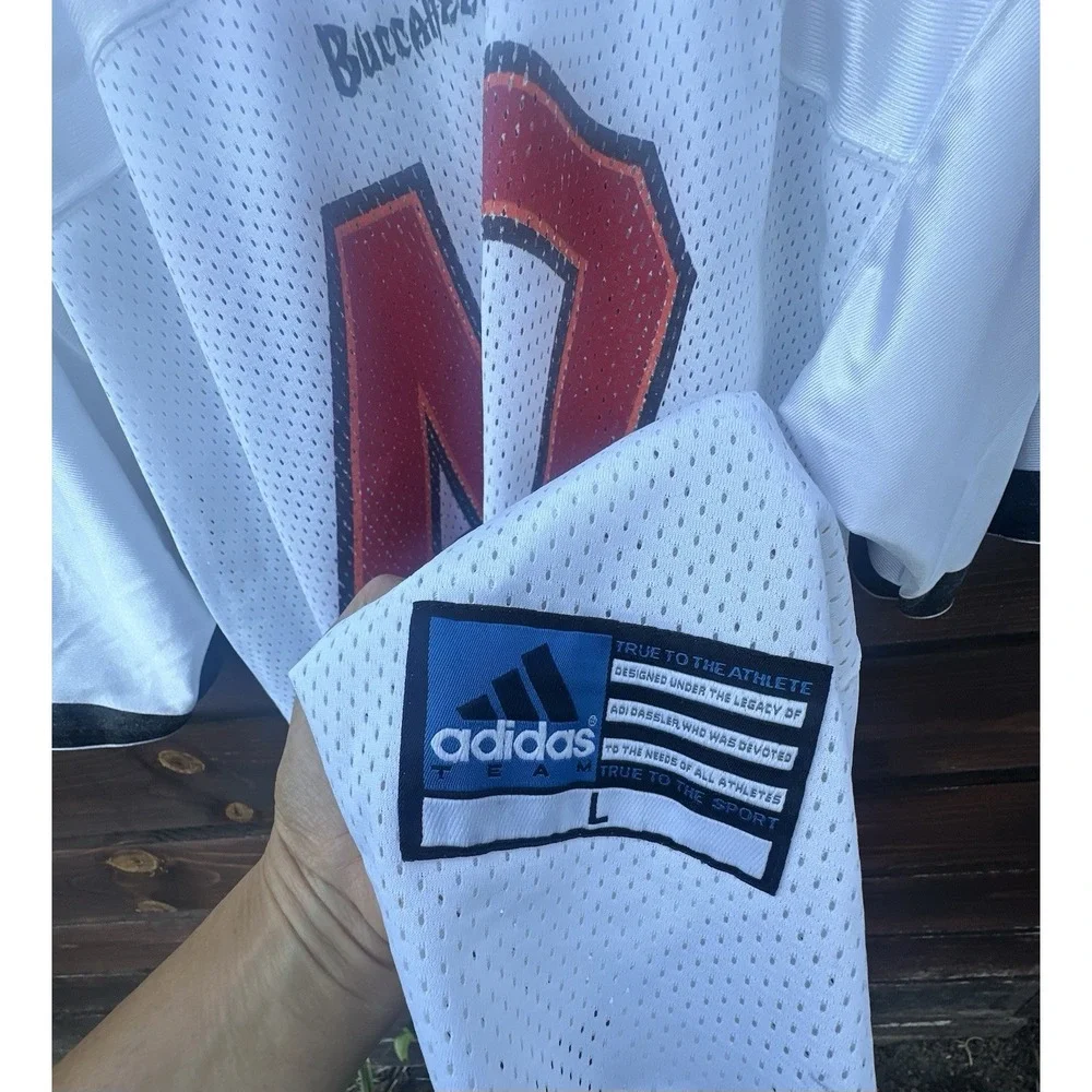 Vtg Mike Alstott #40 Tampa Bay Buccaneers Football Jersey Adidas Adult Sz Large